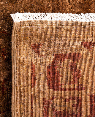 Overdyed Hand-Knotted Wool Modern-Contemporary Brown Area Rug 3' 0" x 5' 6"
