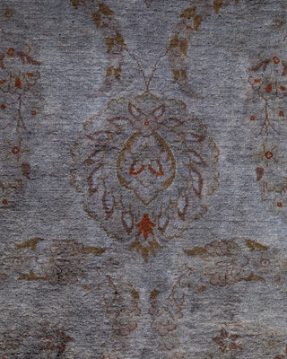 Contemporary Hand Knotted  Gray Area Rug 8' 2" x 10' 2"