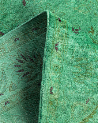 Fine Vibrance, One-of-a-Kind Hand-Knotted Area Rug  - Green, 4' 2" x 6' 5"