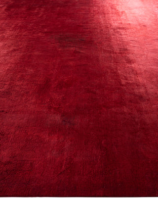 Overdyed Hand-Knotted Red Area Rug 12' 2" x 18' 3"