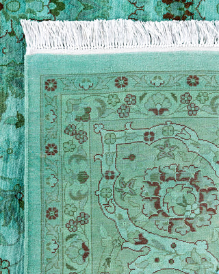 Overdyed Hand-Knotted Blue Area Rug 8' 1" x 10' 2"
