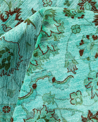 Overdyed Hand-Knotted Blue Area Rug 8' 1" x 10' 2"