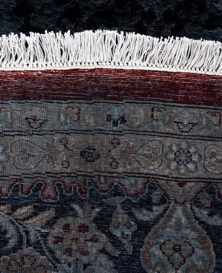 Contemporary Overdyed Wool Hand Knotted Red Round Area Rug 8' 1" x 8' 1"