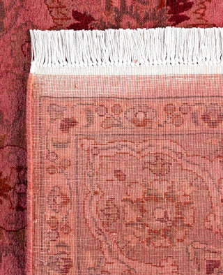 Contemporary Overdyed Wool Hand Knotted Pink Area Rug 4' 8" x 7' 2"