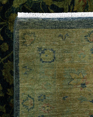 Overdyed Hand-Knotted Black Area Rug 9' 2" x 11' 10"