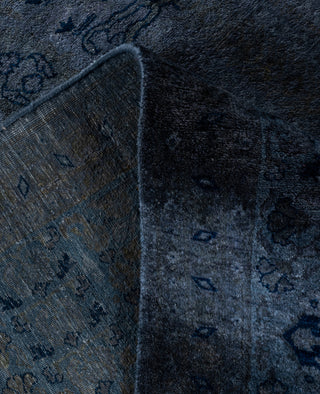 Contemporary Overdyed Wool Hand Knotted Black Area Rug 8' 1" x 10' 3"