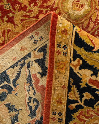 Traditional Hand Knotted Orange Area Rug 8' 1" x 10' 0"