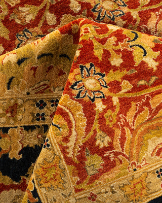 Traditional Hand Knotted Orange Area Rug 8' 1" x 10' 0"