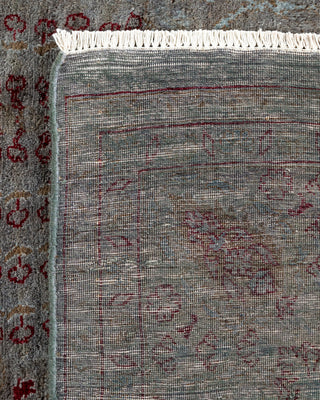 Contemporary Hand Knotted Overdyed Gray Area Rug 5' 10" x 7' 3"