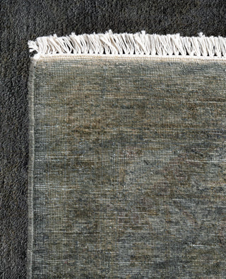 Contemporary Overdyed Wool Hand Knotted Gray Area Rug 6' 2" x 8' 10"