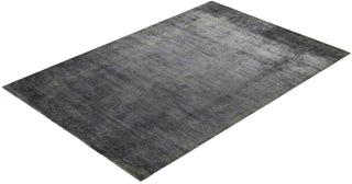 Contemporary Overdyed Wool Hand Knotted Gray Area Rug 6' 2" x 8' 10"