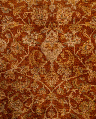 Overdyed Hand-Knotted Wool Modern-Contemporary Brown Area Rug 4' 8" x 6' 9"