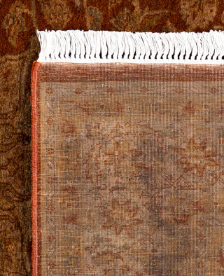 Overdyed Hand-Knotted Wool Modern-Contemporary Brown Area Rug 4' 8" x 6' 9"