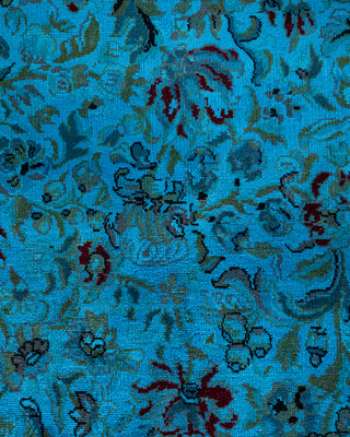 Contemporary Fine Vibrance Blue Wool Area Rug - 10' 1" x 14' 4"