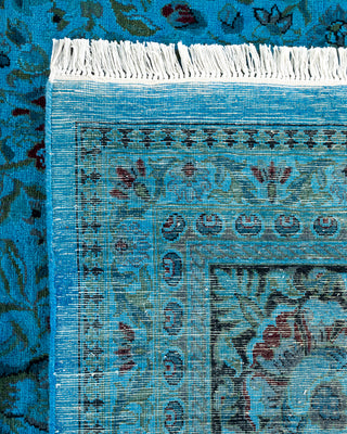 Contemporary Fine Vibrance Blue Wool Area Rug - 10' 1" x 14' 4"