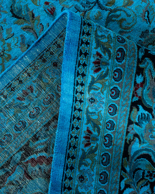 Contemporary Fine Vibrance Blue Wool Area Rug - 10' 1" x 14' 4"