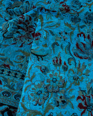 Contemporary Fine Vibrance Blue Wool Area Rug - 10' 1" x 14' 4"