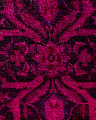 Fine Vibrance, One-of-a-Kind Hand-Knotted Area Rug  - Purple, 10' 1" x 14' 3"