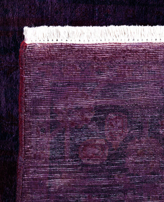 Contemporary Overdyed Wool Hand Knotted Purple Area Rug 3' 2" x 5' 3"
