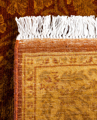 Overdyed Hand-Knotted Wool Modern-Contemporary Yellow Runner 2' 7" x 17' 10"