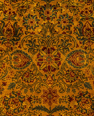 Fine Vibrance, One-of-a-Kind Hand-Knotted Area Rug  - Gold, 6' 1" x 9' 0"
