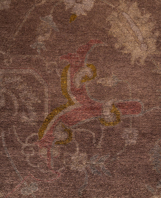 Overdyed One-of-a-Kind Wool Brown Area Rug 11' 10" x 17' 7"