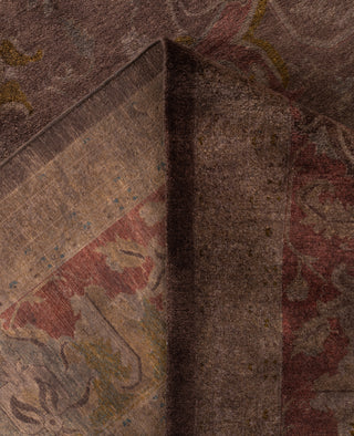 Overdyed One-of-a-Kind Wool Brown Area Rug 11' 10" x 17' 7"