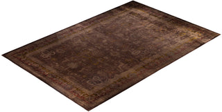 Overdyed One-of-a-Kind Wool Brown Area Rug 11' 10" x 17' 7"