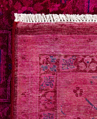 Contemporary Overdyed Wool Hand Knotted Purple Area Rug 7' 10" x 8' 1"