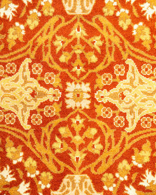 Traditional Hand Knotted Orange Runner 3' 2" x 12' 1"