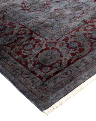 Contemporary Fine Vibrance Gray Wool Area Rug - 8' 3" x 10' 0"