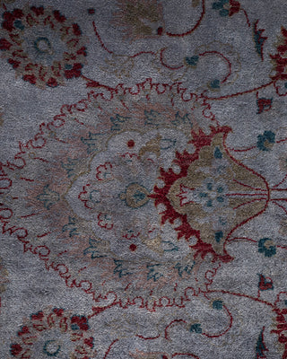 Contemporary Fine Vibrance Gray Wool Area Rug - 8' 3" x 10' 0"