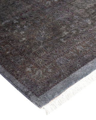 Modern Overdyed Hand Knotted Wool Gray Area Rug 8' 2" x 10' 4"