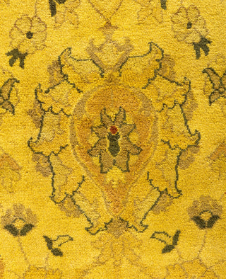 Overdyed One-of-a-Kind Wool Yellow Area Rug 8' 0" x 10' 3"