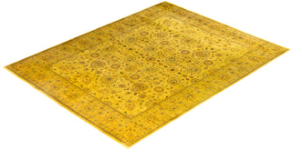 Overdyed One-of-a-Kind Wool Yellow Area Rug 8' 0" x 10' 3"
