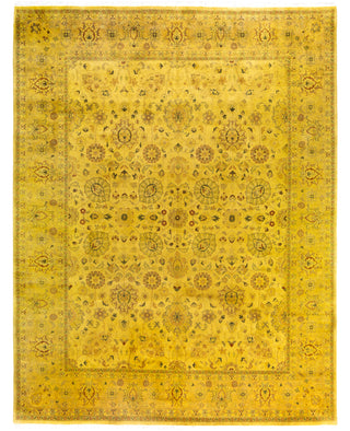 Overdyed One-of-a-Kind Wool Yellow Area Rug 8' 0" x 10' 3"