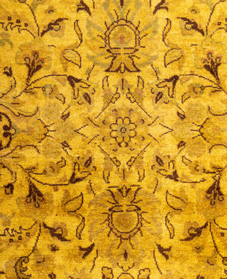 Fine Vibrance, One-of-a-Kind Hand-Knotted Area Rug  - Gold, 2' 7" x 10' 3"