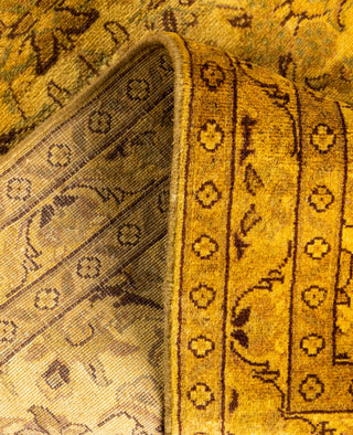 Fine Vibrance, One-of-a-Kind Hand-Knotted Area Rug  - Gold, 2' 7" x 10' 3"