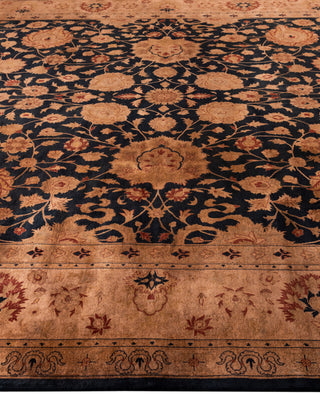 Overdyed Hand-Knotted Wool Modern-Contemporary Brown Area Rug 9' 2" x 12' 0"