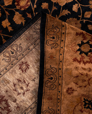 Overdyed Hand-Knotted Wool Modern-Contemporary Brown Area Rug 9' 2" x 12' 0"