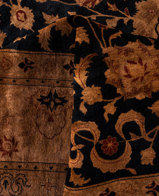 Overdyed Hand-Knotted Wool Modern-Contemporary Brown Area Rug 9' 2" x 12' 0"