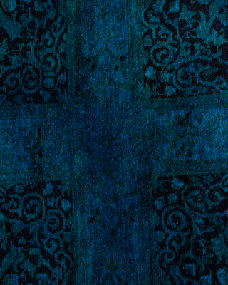 Fine Vibrance, One-of-a-Kind Hand-Knotted Area Rug  - Blue, 6' 1" x 6' 1"