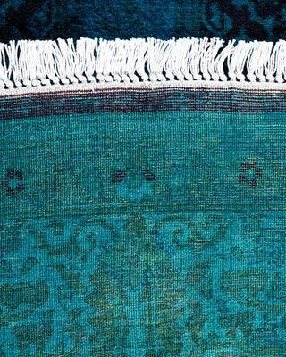 Fine Vibrance, One-of-a-Kind Hand-Knotted Area Rug  - Blue, 6' 1" x 6' 1"