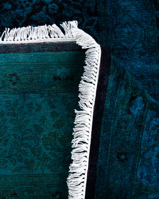 Fine Vibrance, One-of-a-Kind Hand-Knotted Area Rug  - Blue, 6' 1" x 6' 1"