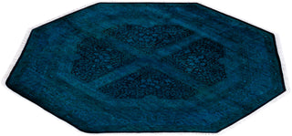 Fine Vibrance, One-of-a-Kind Hand-Knotted Area Rug  - Blue, 6' 1" x 6' 1"