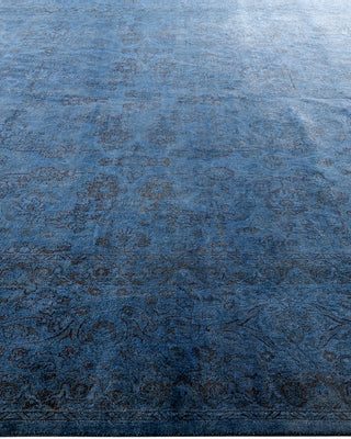Fine Vibrance, One-of-a-Kind Hand-Knotted Area Rug  - Blue, 9' 4" x 12' 9"