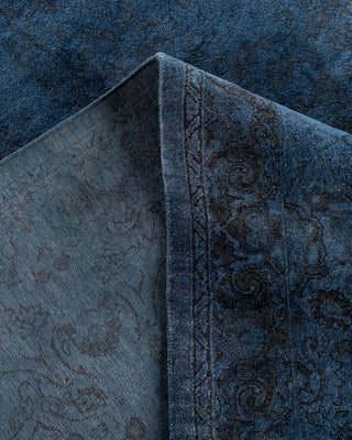 Fine Vibrance, One-of-a-Kind Hand-Knotted Area Rug  - Blue, 9' 4" x 12' 9"