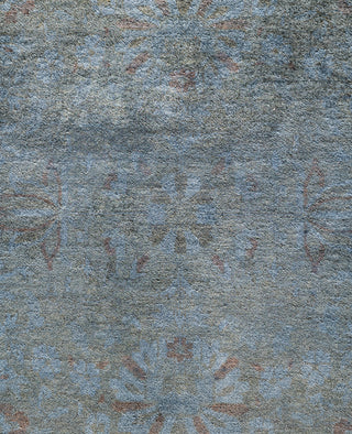 Overdyed One-of-a-Kind Wool Gray Area Rug 12' 3" x 15' 8"