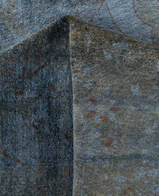 Overdyed One-of-a-Kind Wool Gray Area Rug 12' 3" x 15' 8"