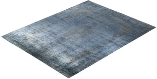 Overdyed One-of-a-Kind Wool Gray Area Rug 12' 3" x 15' 8"